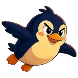 Pinguin freigestellt